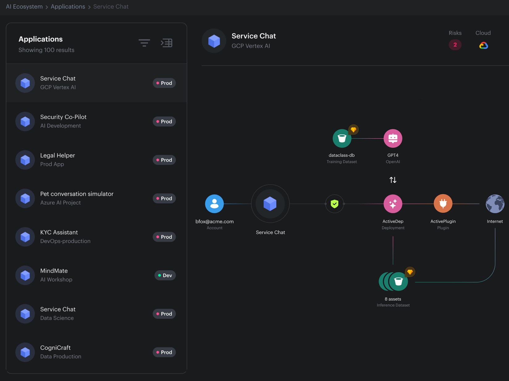 Gestión de postura de seguridad de IA (AI-SPM)