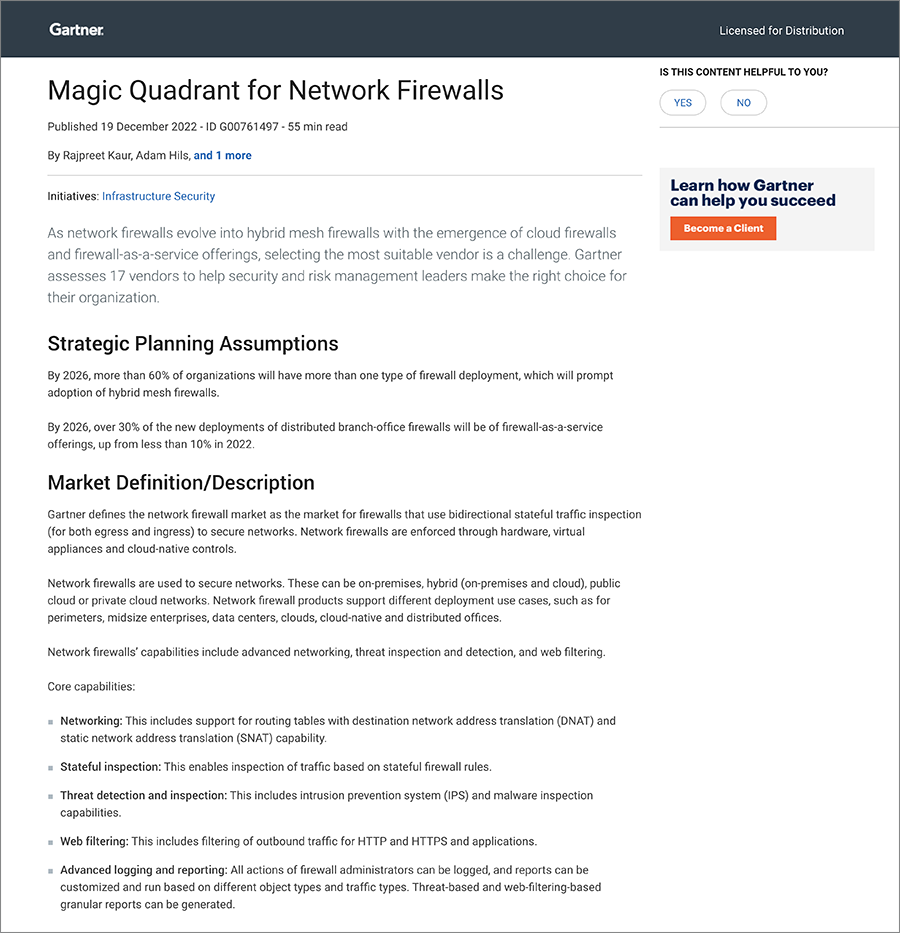 Gartner Magic Quadrant