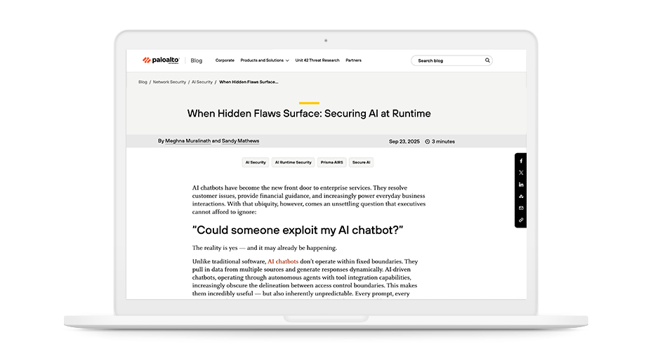 Cuando aparecen las fallas ocultas: protección de la IA en el tiempo de ejecución