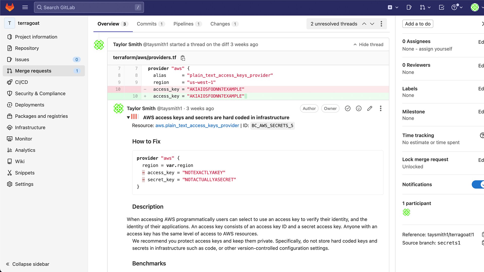 Comentarios de los desarrolladores